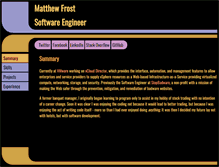 Tablet Screenshot of matthewfrost.com